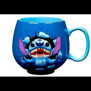 “Disney” Stitch Hot Coffee Mug with lettering.​​​